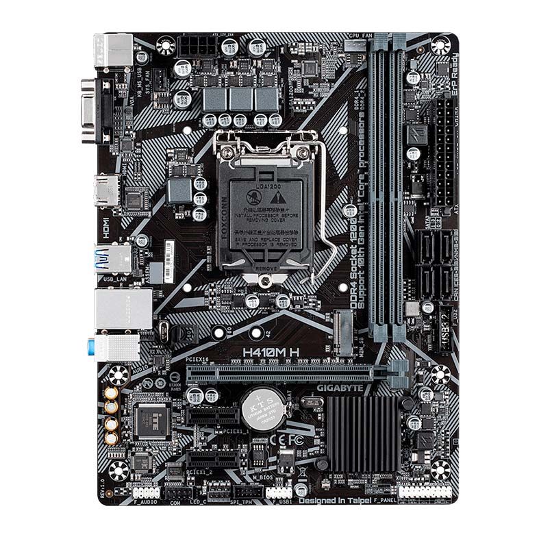 Placa Mae Gigabyte H410M H DDR4 Socket LGA1200 Chipset Intel H410