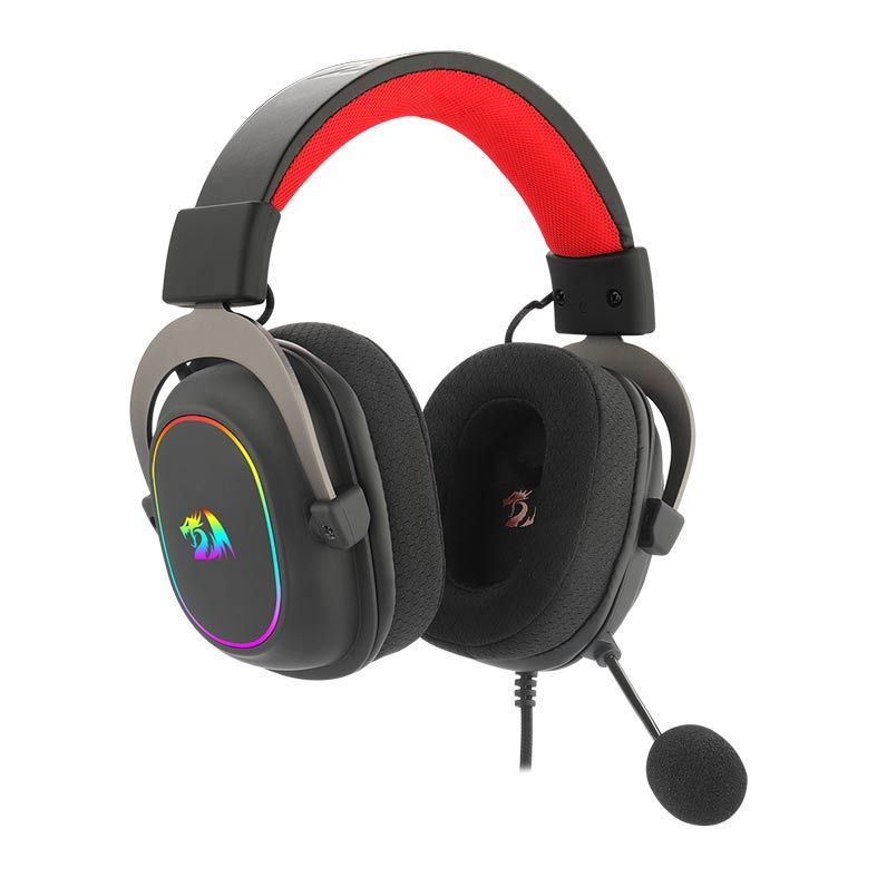 Headset Gamer Redragon Zeus X, RGB, Som Surround 7.1, Drivers 53mm, Preto, H510-RGB