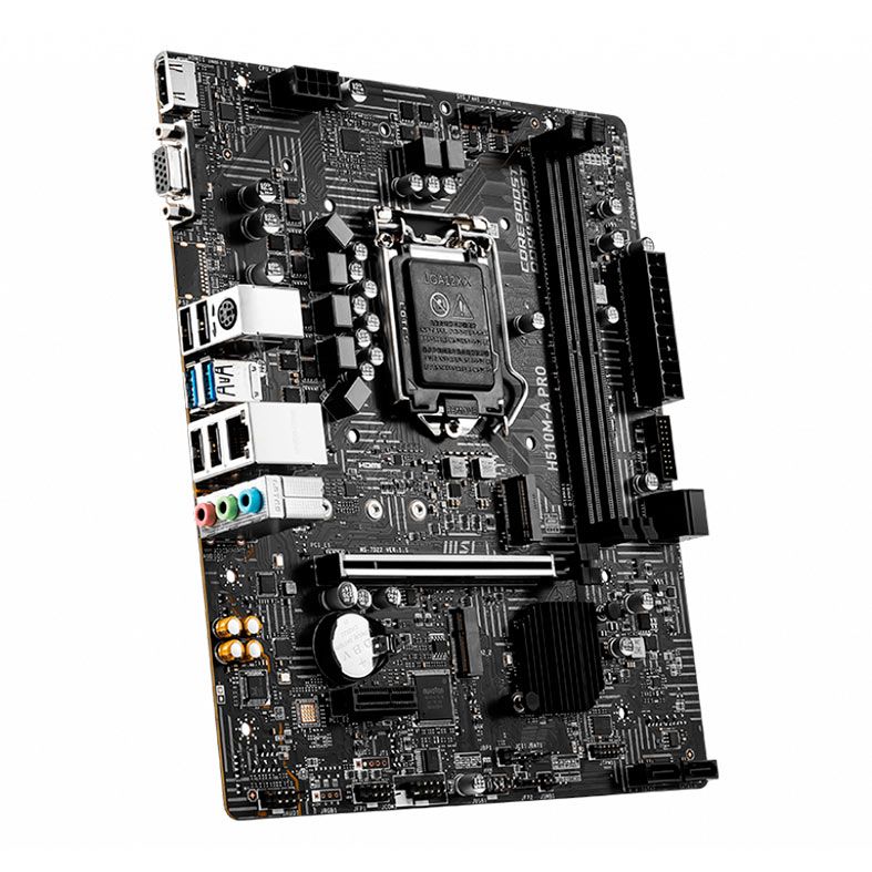 Placa Mae MSI H510M-A PRO, DDR4, Socket LGA1200, M-ATX, Chipset Intel H510, H510M-A-PRO