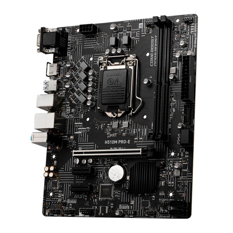 Placa Mae MSI H510M PRO-E, DDR4, Socket LGA1200, M-ATX, Chipset Intel H510, H510M-PRO-E