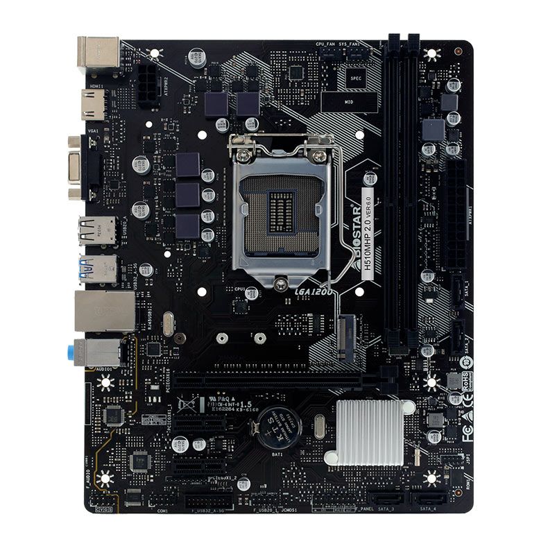 Placa Mae Biostar H510M, DDR4, Socket LGA1200, M-ATX, Chipset Intel H510, H510MHP-2.0