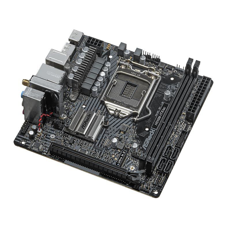 Placa Mae ASRock H510M-ITX/AC, Wifi, DDR4, Socket LGA1200, Mini ITX, Chipset Intel H510, H510M-ITX-AC