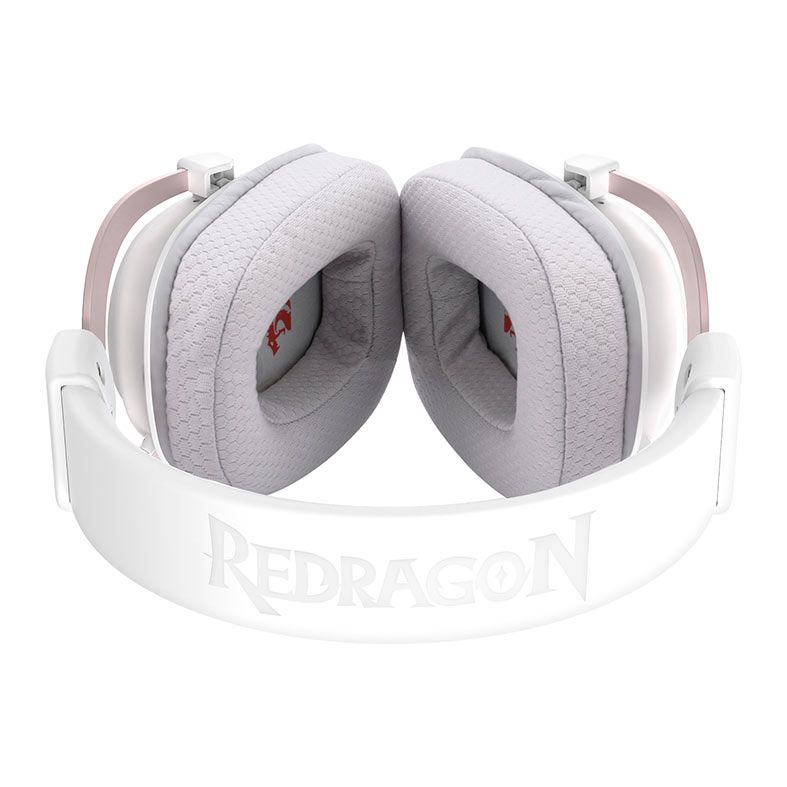 Headset Gamer Redragon Zeus Pro, Wireless, 7.1 Surround, Drivers 53mm, Branco, H510W-PRO