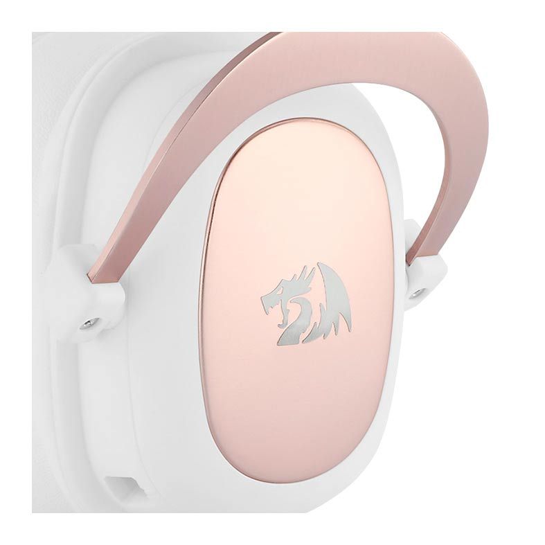 Headset Gamer Redragon Zeus 2 All-in-One Sakura Edition Branco, H510W