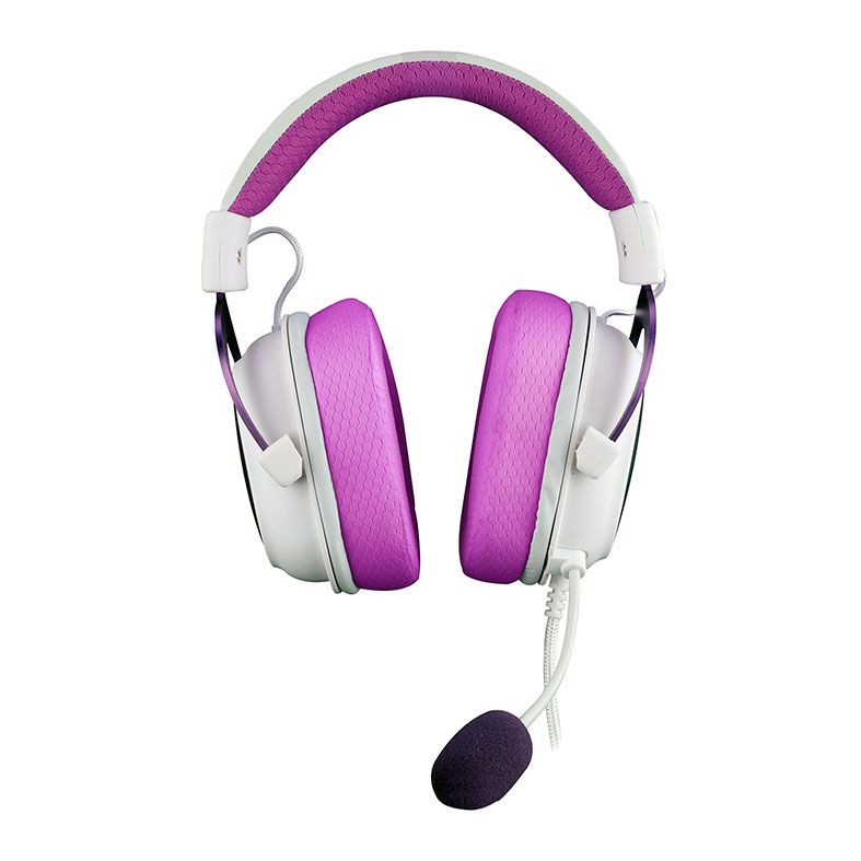 Headset Gamer Redragon Hero, Drivers 53mm, Branco e Roxo, H530-WP