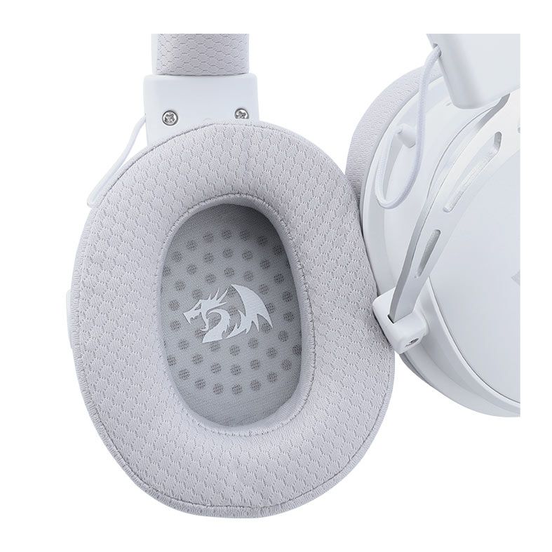 Headset Redragon Cragblade Pro, Som 7.1 Surround, Drivers 50mm, Bluetooth, Branco, H541W-PRO