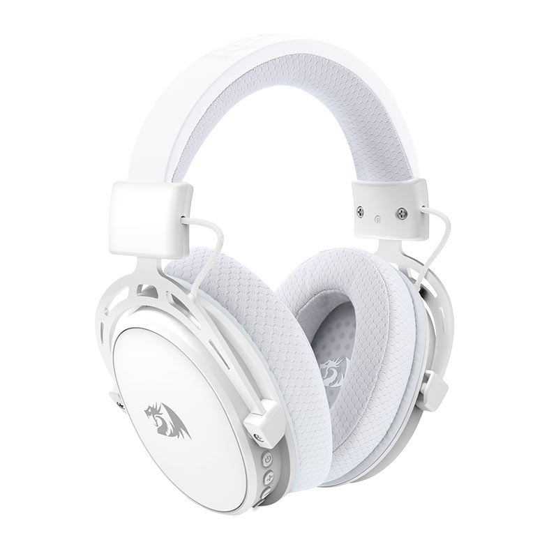 Headset Redragon Cragblade Pro, Som 7.1 Surround, Drivers 50mm, Bluetooth, Branco, H541W-PRO