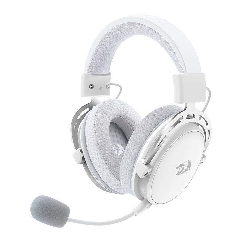 Headset Redragon Cragblade Pro, Som 7.1 Surround, Drivers 50mm, Bluetooth, Branco, H541W-PRO