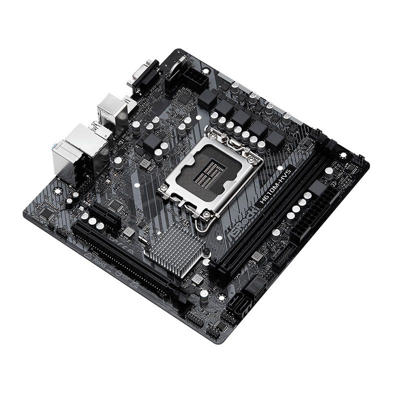 Placa Mae AsRock H610M-HVS, DDR4, LGA 1700, M-ATX, Chipset Intel H610, H610M-HVS