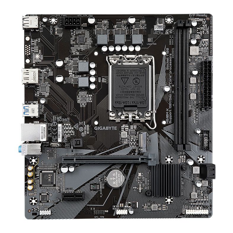 Placa Mae Gigabyte H610M-K, DDR5, LGA 1700, M-ATX, Chipset Intel H610, H610M-K - NAO USAR