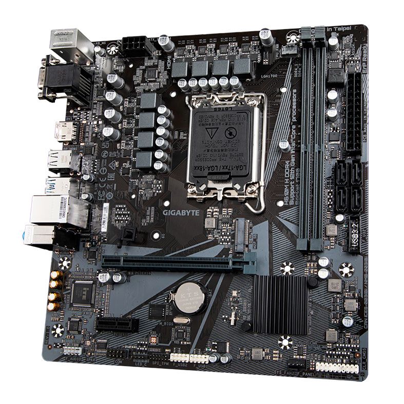 Placa Mae Gigabyte H610M H, DDR4, Socket LGA 1700, M-ATX, Chipset Intel H610, H610MH-DDR4
