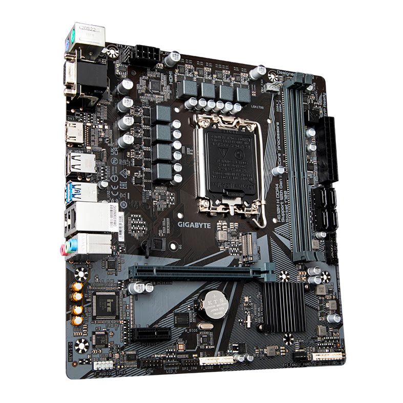 Placa Mae Gigabyte H610M H, DDR4, Socket LGA 1700, M-ATX, Chipset Intel H610, H610MH-DDR4