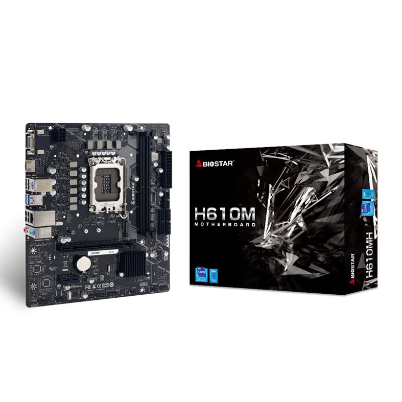 Placa Mae Biostar H610MH, DDR4, Socket LGA1700, M-ATX, Chipset Intel H610, H610MH