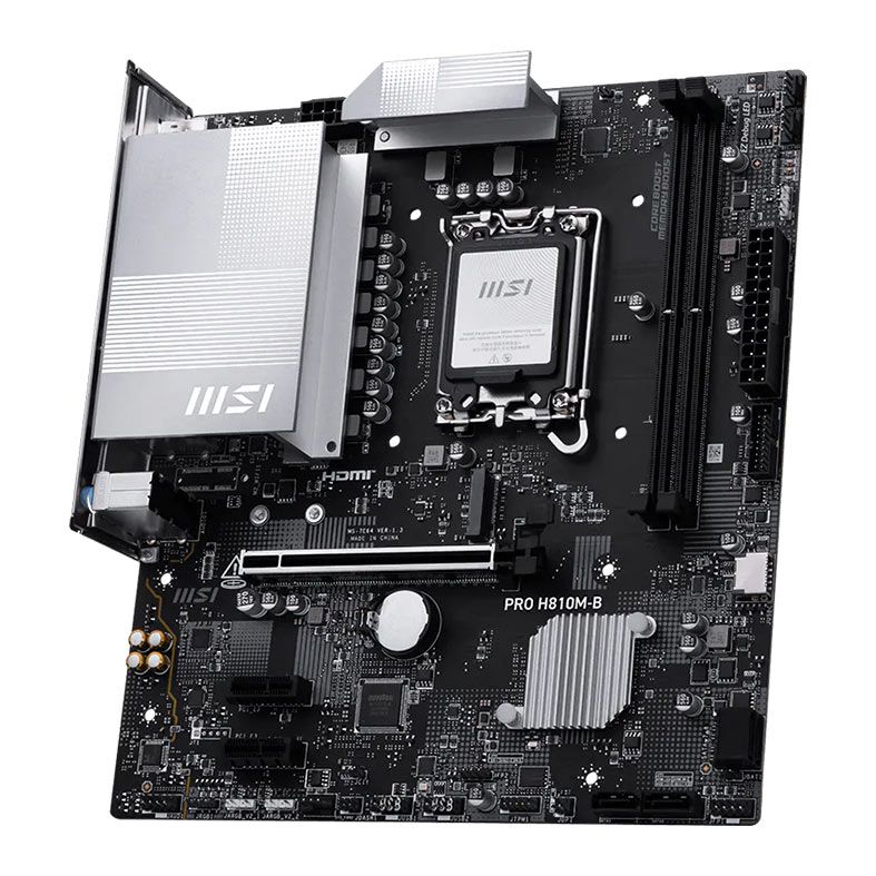 Placa Mae MSI Pro H810M-B, DDR5, Socket LGA 1851, M-ATX, Chipset Intel H810, H810M-B