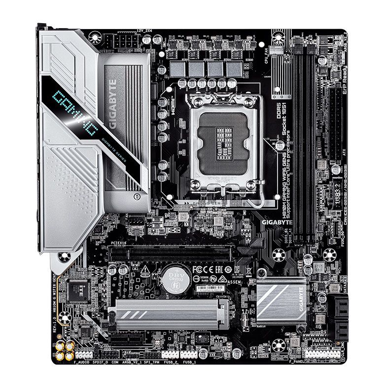 Placa Mae Gigabyte H810M Gaming WIFI6 Gen5, DDR5, LGA1851, M-ATX, Chipset Intel H810, H810M-G-WIFI6-GEN5