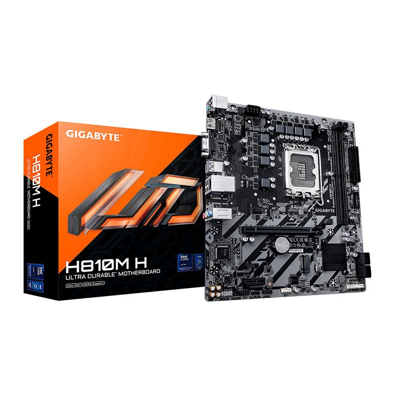 Placa Mae Gigabyte H810M H, DDR5, LGA1851, M-ATX, Chipset Intel H810, H810M-H-GIGABYTE
