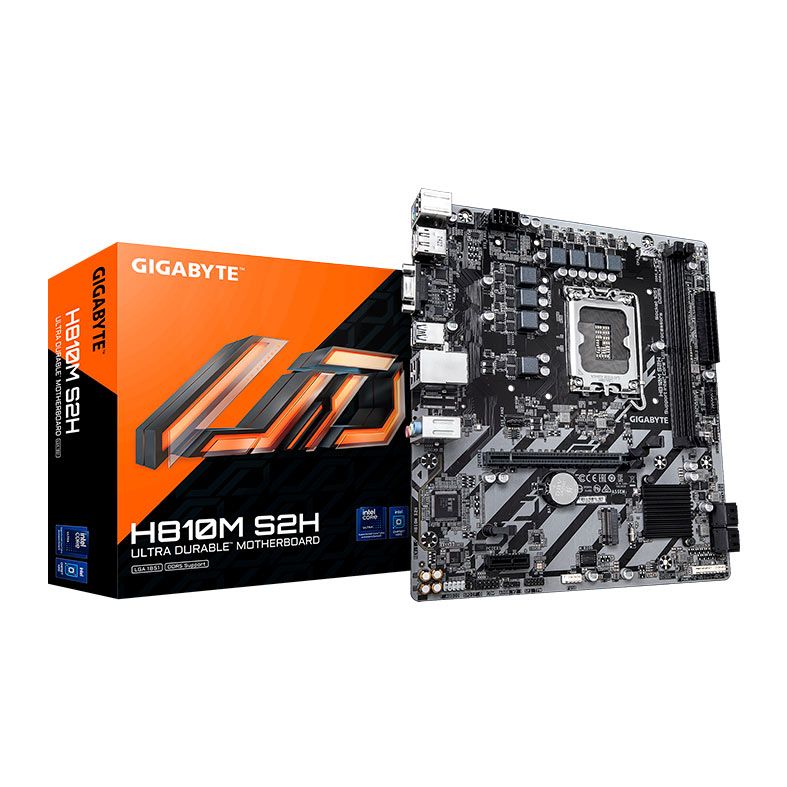 Placa Mae Gigabyte H810M S2H, DDR5, LGA1851, M-ATX, Chipset Intel H810, H810M-S2H
