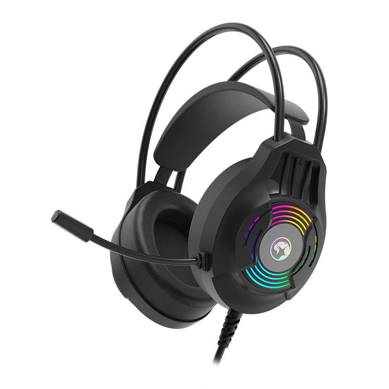Headset Gamer Marvo Akari 30, RGB, Drivers 40mm, Preto, H8326