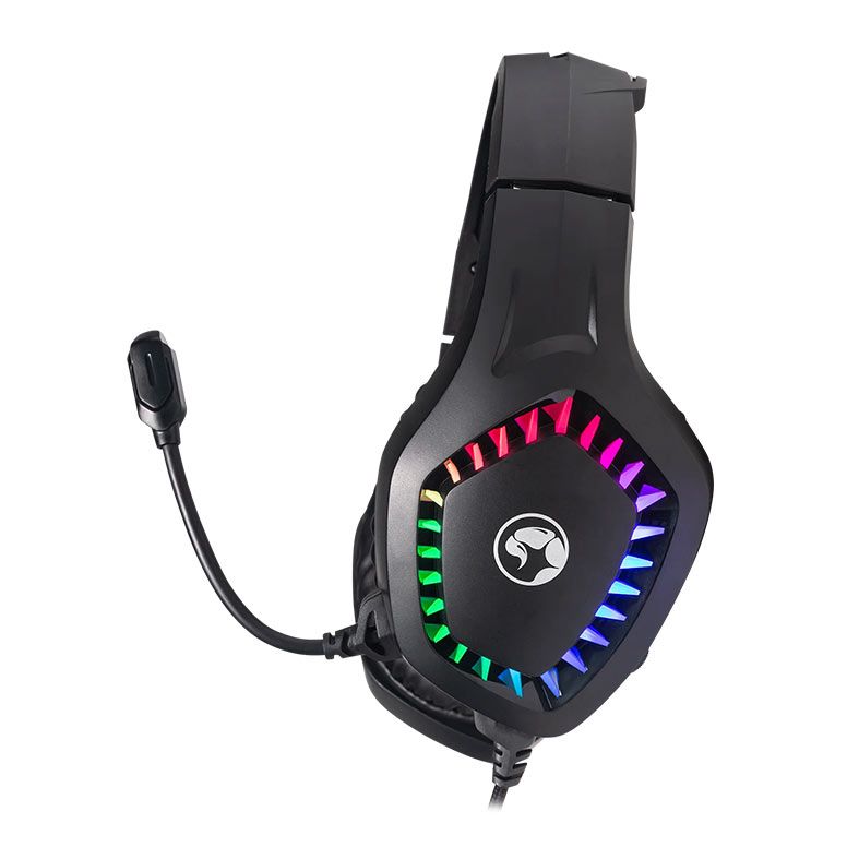 Headset Gamer Marvo H8360, RGB, Drivers 50mm, Preto, H8360