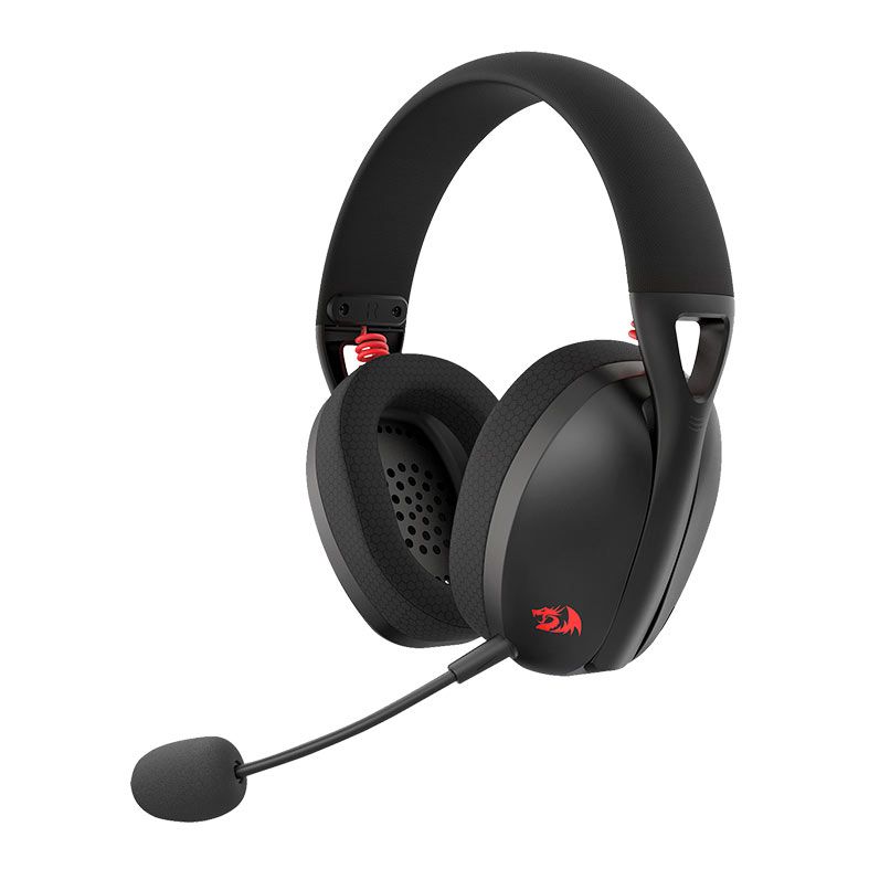 Headset Gamer Redragon IRE Pro, Wireless, Drivers 40mm, Preto, H848