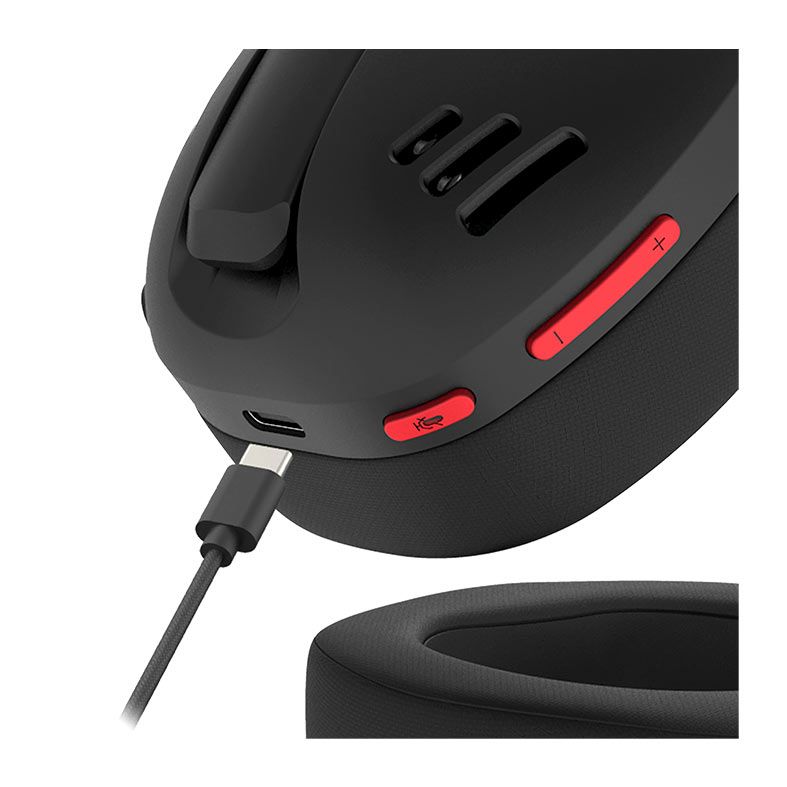 Headset Gamer Redragon IRE Pro, Wireless, Drivers 40mm, Preto, H848