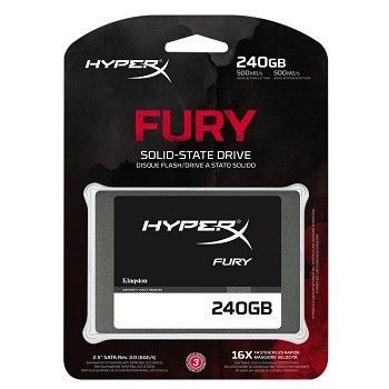 SSD Kingston HyperX Fury 240GB 2.5" Sata III, SHFS37A-240G