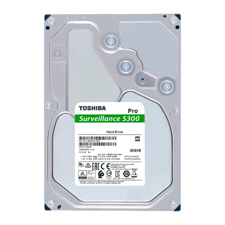 HD Toshiba S300 Pro, 8TB, 3.5, 7200RPM, Sata III 6GB/s, Cache 512MB, HDWTA80UZSVAR