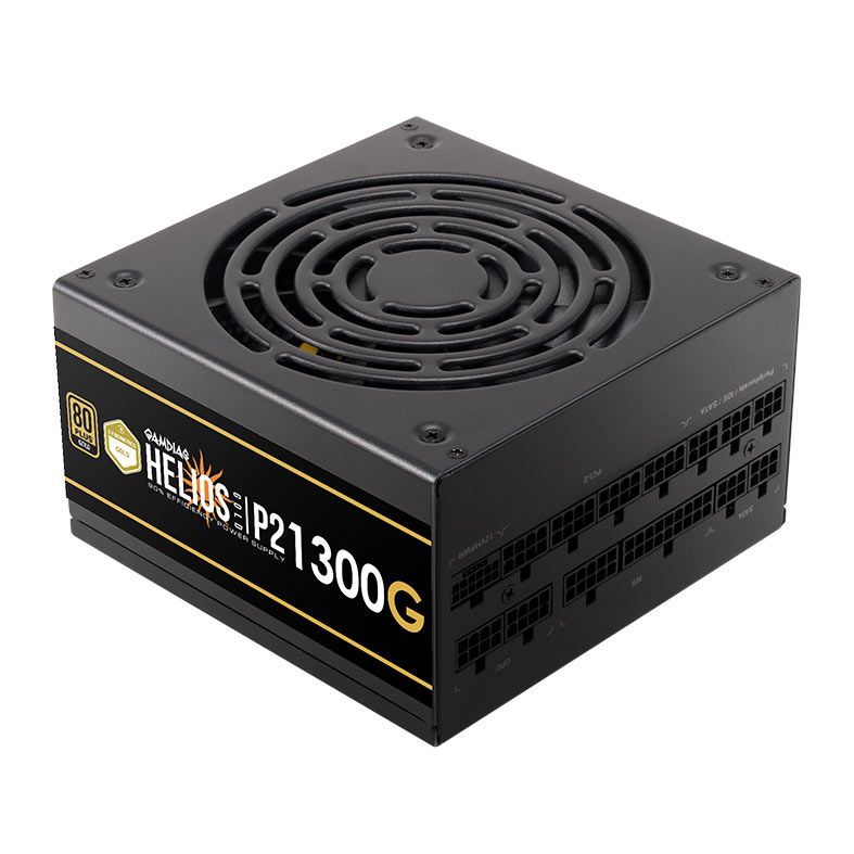 Fonte Gamdias Helios P2-1300G, 1300W, ATX 3.0, PCIe 5.0, 80 Plus Gold, Preto, HELIOS-P2-1300G
