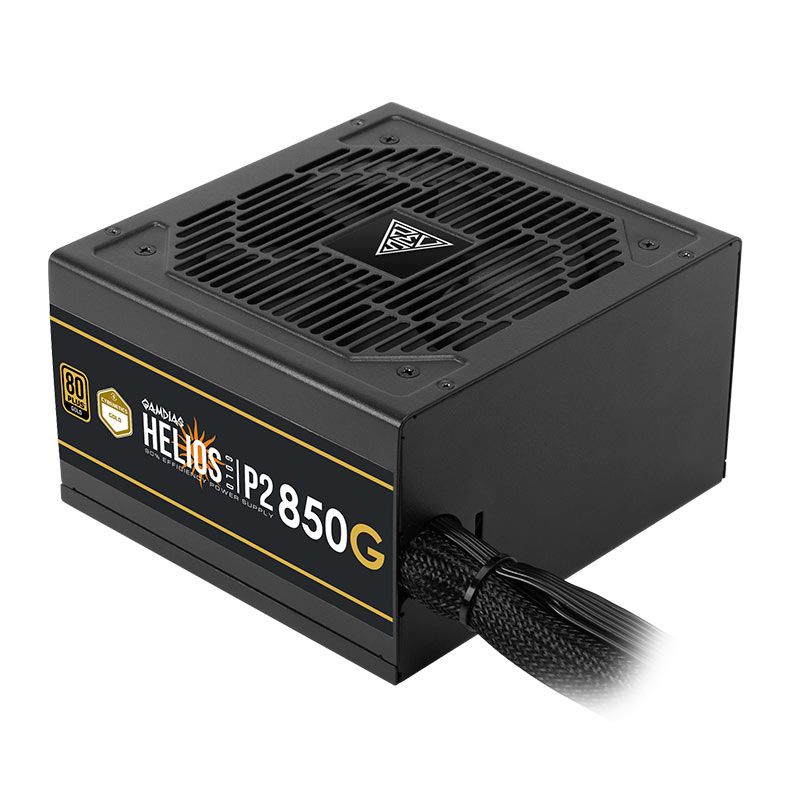 Fonte Gamdias Helios P2-850G, 850W, ATX 3.0, PCIe 5.0, 80 Plus Gold, Preto, HELIOS-P2-850G