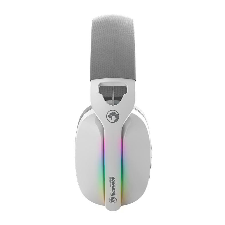 PRE VENDA - Headset Gamer Marvo Pulz 70W, RGB, Wireless, Drivers 40mm, Tri-Mode, Branco, HG9086W-WH