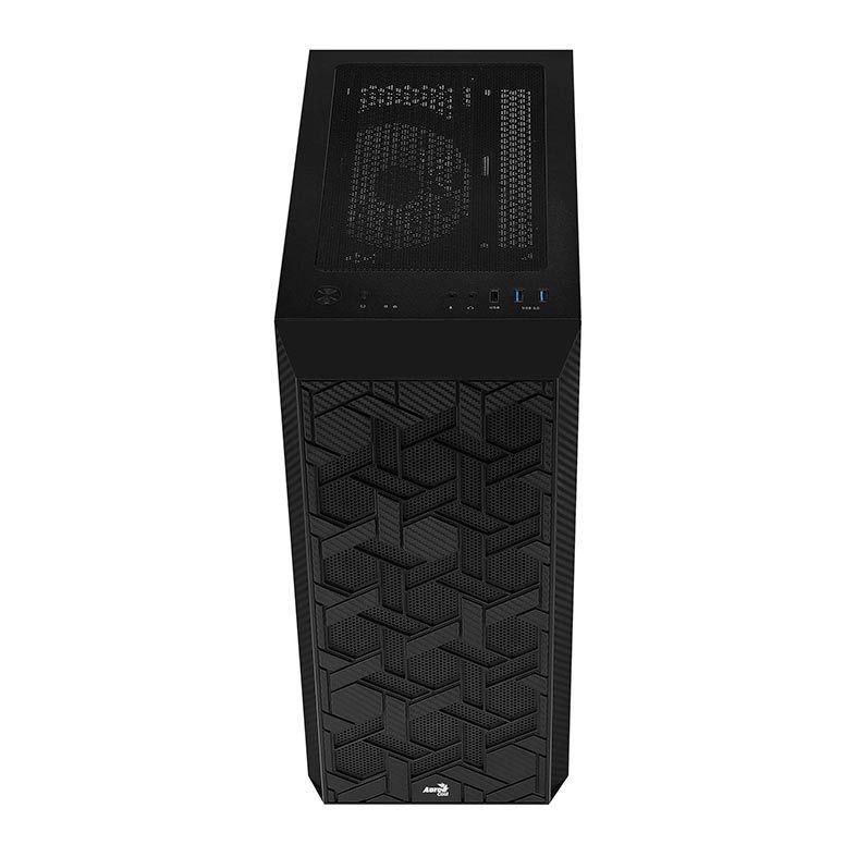 Gabinete AeroCool Hive Vidro Temp Preto, HIVE-G-BK-v3