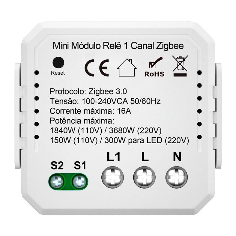 Mini Modulo Rele Geonav, 1Canal, 110/220V, HIZB1C