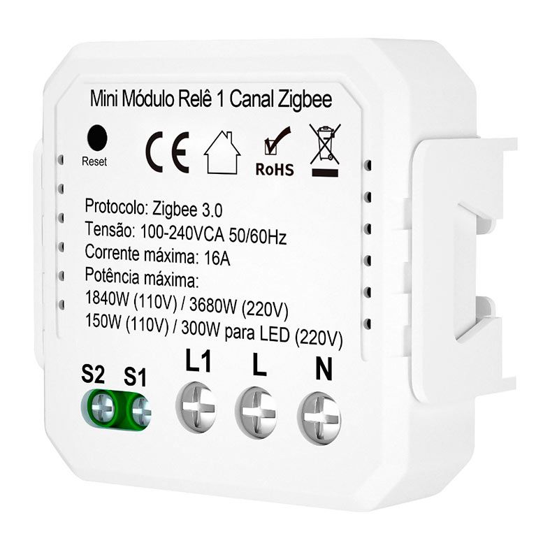 Mini Modulo Rele Geonav, 1Canal, 110/220V, HIZB1C