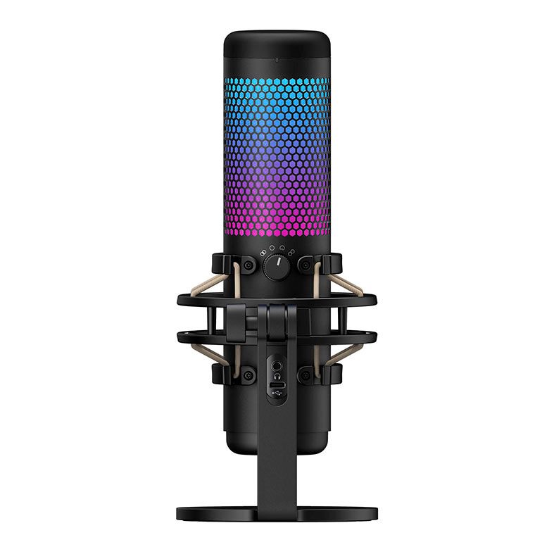 Microfone HyperX QuadCast S, RGB, USB, Preto, HMIQ1S-XX-RG G