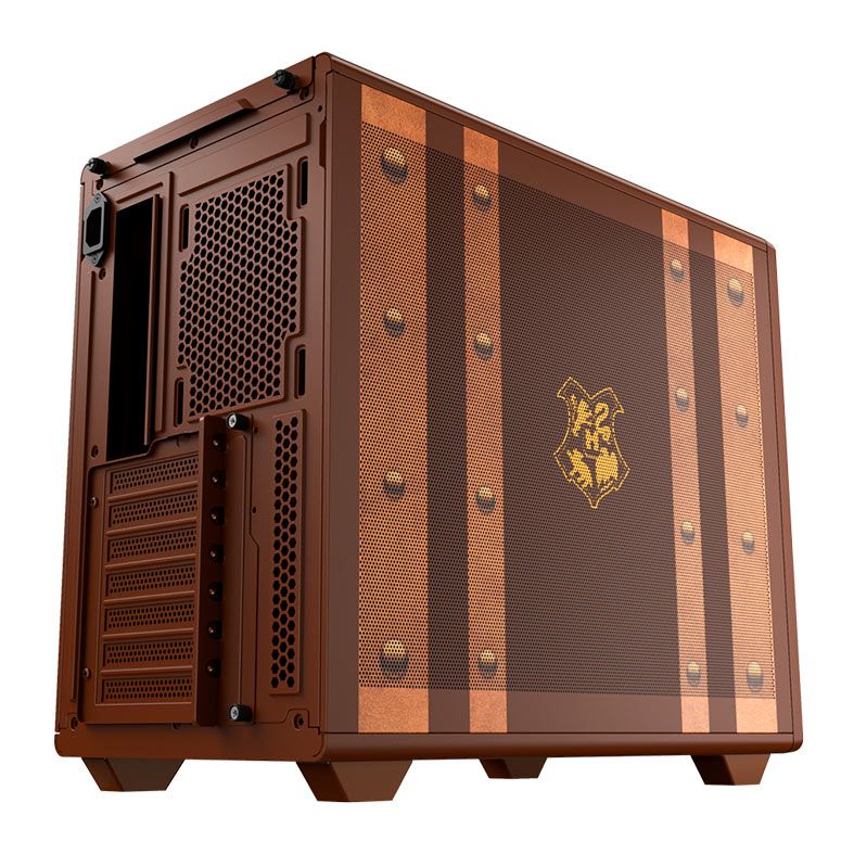 Gabinete Gamer Redragon Harry Potter Magic Trunk, Mid-Tower, Marrom, HP-945