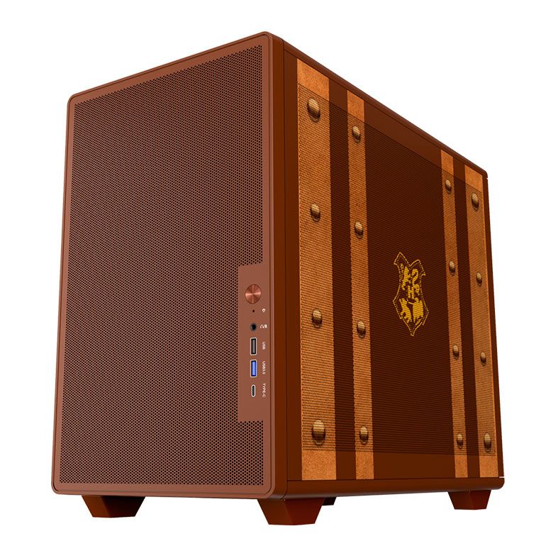 Gabinete Gamer Redragon Harry Potter Magic Trunk, Mid-Tower, Marrom, HP-945