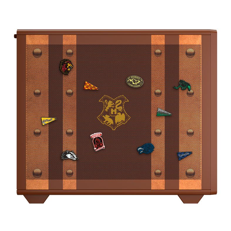 Gabinete Gamer Redragon Harry Potter Magic Trunk, Mid-Tower, Marrom, HP-945