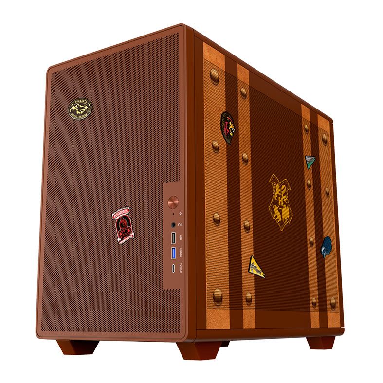 Gabinete Gamer Redragon Harry Potter Magic Trunk, Mid-Tower, Marrom, HP-945