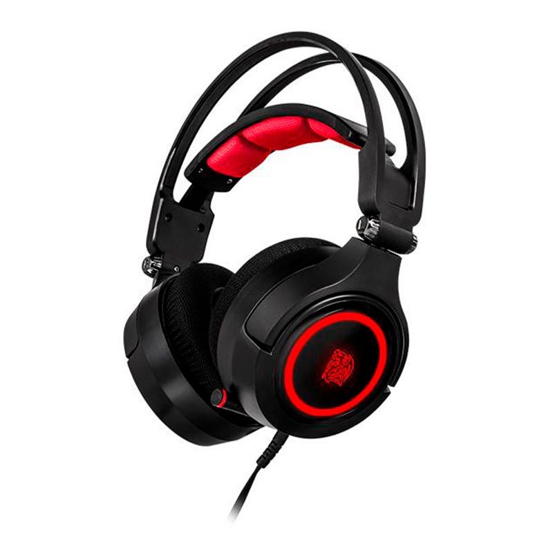 Headset Gamer Thermaltake Cronos Riing RGB 7.1 Preto, HT-CRA-DIECBK-20
