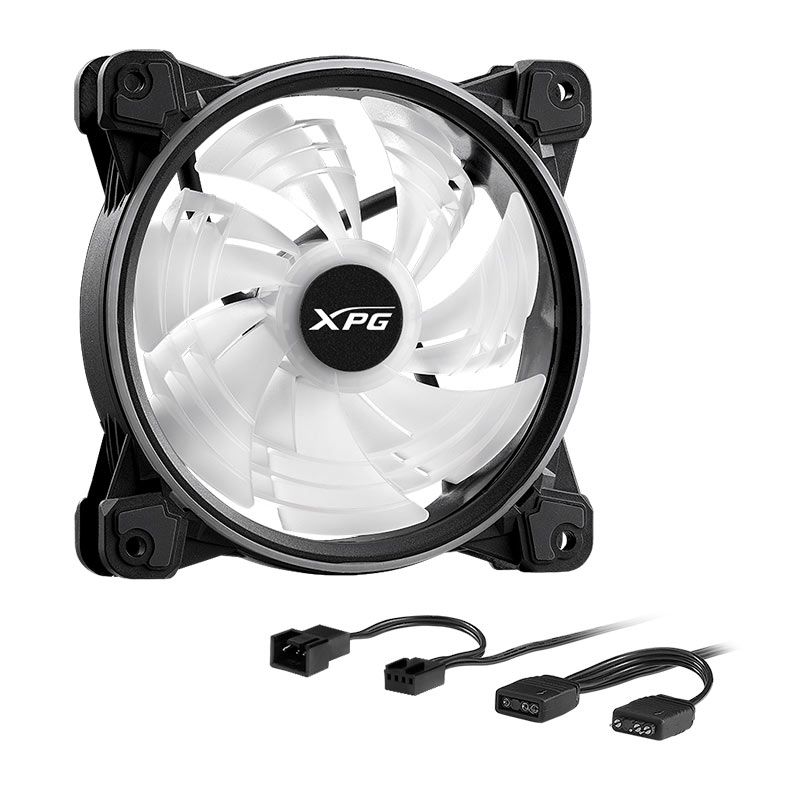 Ventoinha XPG Hurricane, 120mm, ARGB, PWM, HURRICANE120ARGBPWM-BKCWW