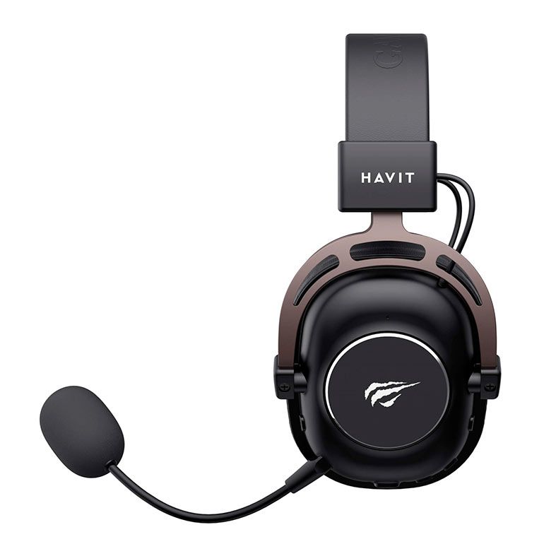 Headset Gamer Havit H2002YG, Drivers 50mm, Wireless, Preto, HVGMH-H2002YG-BO