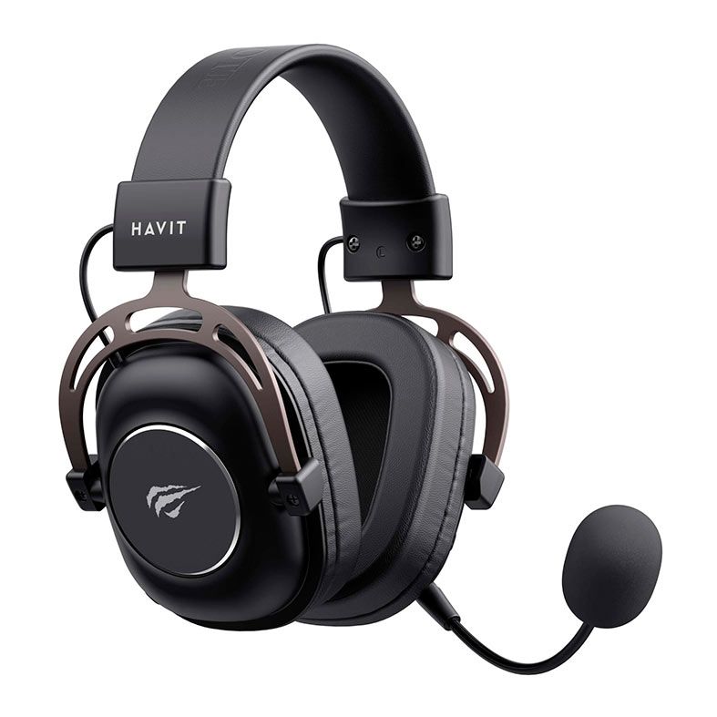 Headset Gamer Havit H2002YG, Drivers 50mm, Wireless, Preto, HVGMH-H2002YG-BO