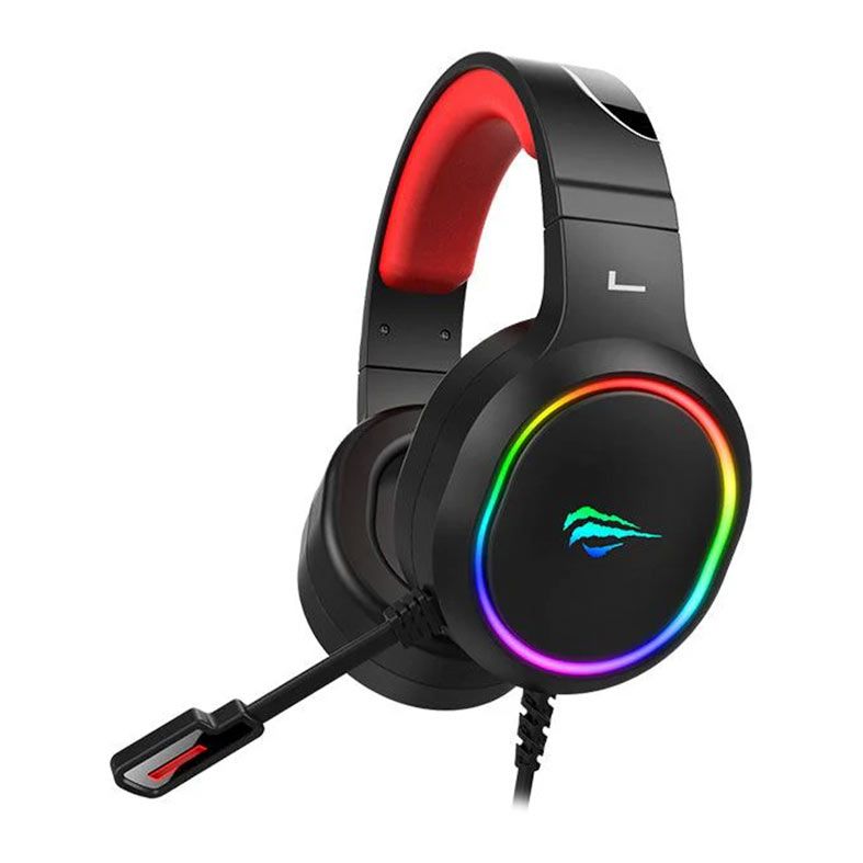 Headset Gamer Havit H662d, RGB, Drivers 50mm, Preto, HVGMH-H662D-BK