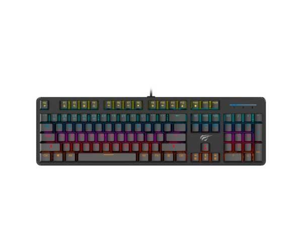 Teclado Mecanico Havit KB366L RGB Switch Azul, HV-KB366L-AZUL