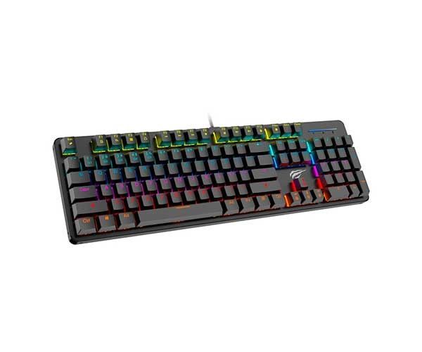Teclado Mecanico Havit KB366L RGB Switch Azul, HV-KB366L-AZUL