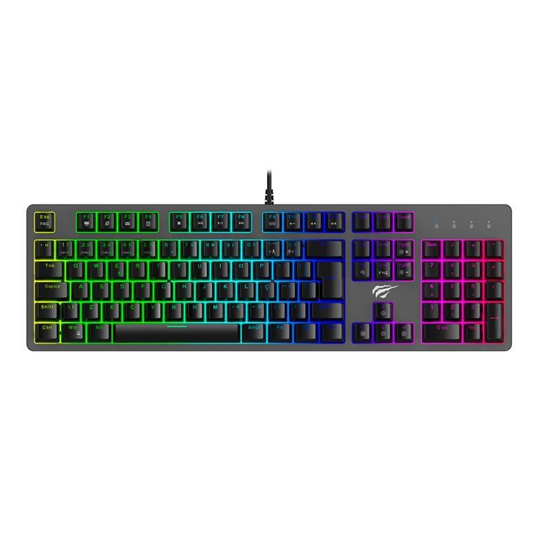 Teclado Mecanico Havit KB492L RGB Switch Brown, HV-KB492L-BROWN