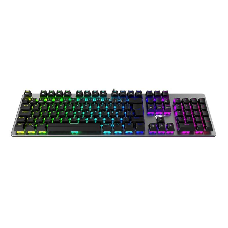 Teclado Mecanico Havit KB493L RGB Switch Azul, HV-KB493L BLUE