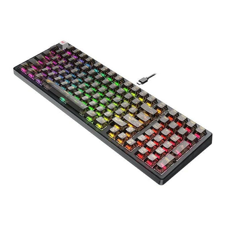 Teclado Mecanico Havit KB875L, RGB, Switch Vermelho, Preto, HVBK-KB875L-RU-TEA