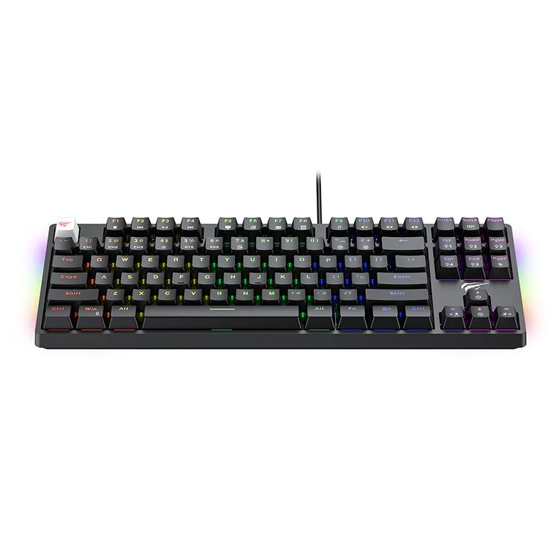 Teclado Mecanico Havit KB890L, 75%, RGB, Preto, HV-KB890L