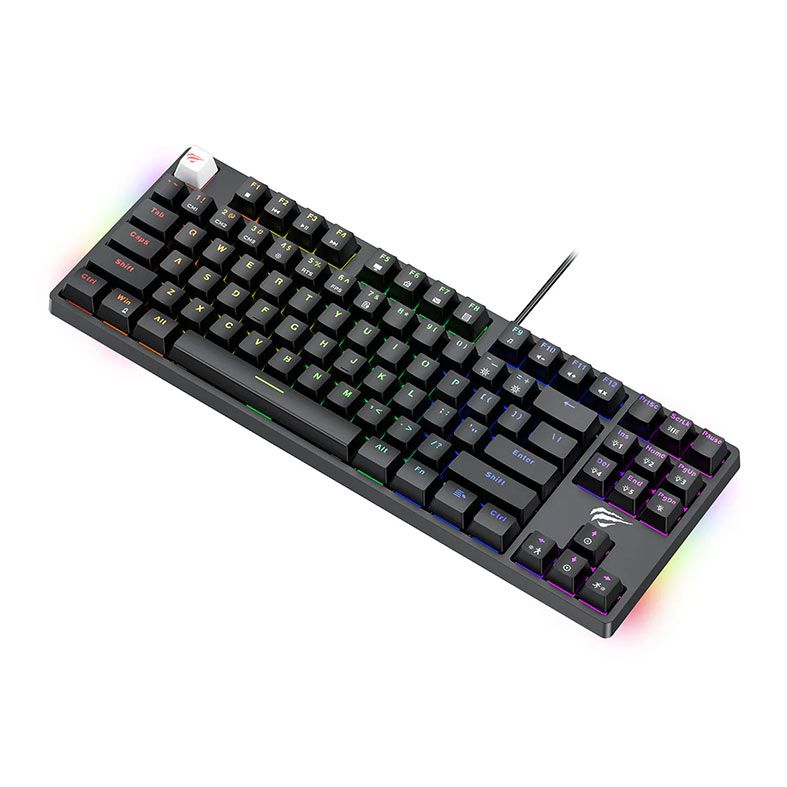 Teclado Mecanico Havit KB890L, 75%, RGB, Preto, HV-KB890L